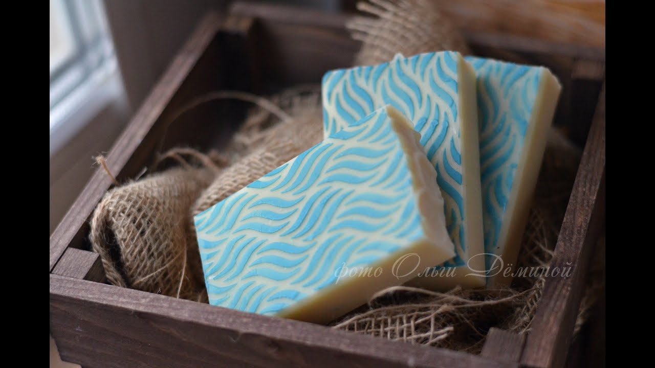 Мятное мыло с ментолом. Mint soap with menthol
