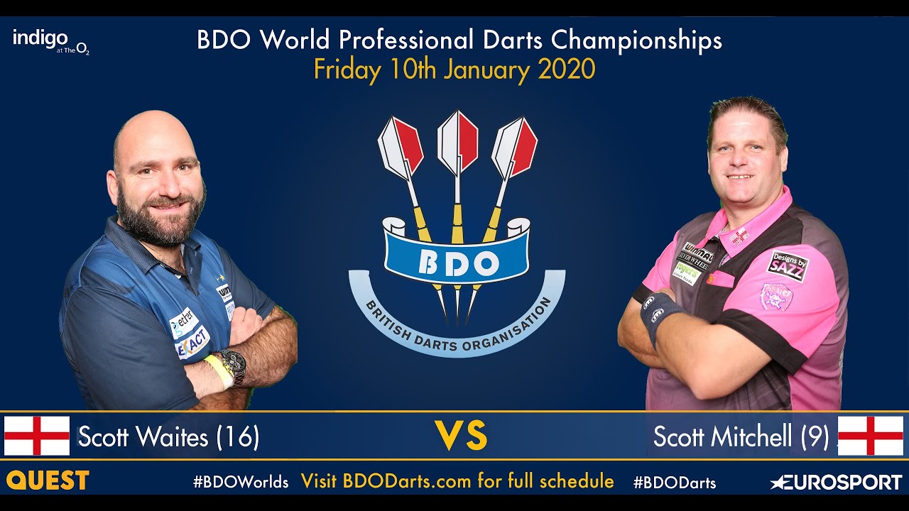 BDO World Darts Championship 2020 Quarter-Final Scott Waites vs Scott Mitchell Part1 2020 01 10 HUN
