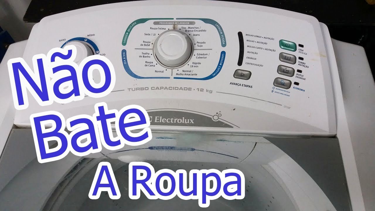 Consertei a maquina electrolux lt12f de uma inscrita - Não bate a roupa