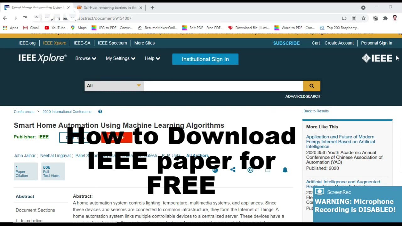 How to download IEEE Paper for FREE