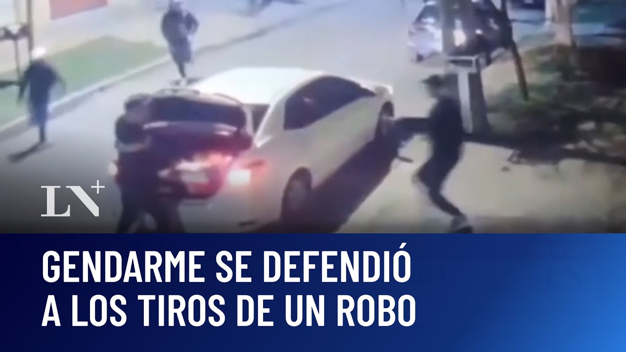 Conurbano salvaje: un gendarme se defendió a los tiros de un robo