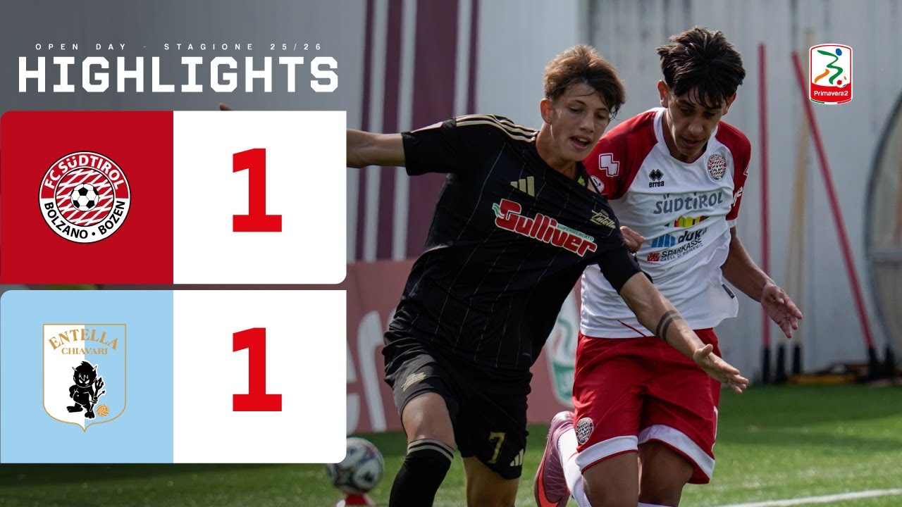 S&uuml;dtirol-Virtus Entella 1-1 | Open Day | HIGHLIGHTS Primavera 2