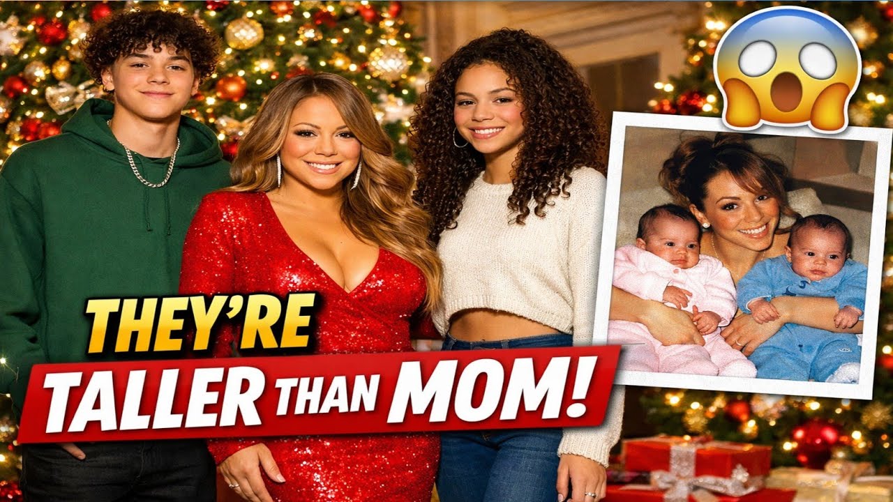 🎄 Mariah Carey's Twins Tower Over Her Now! 😱⏰ @enews
