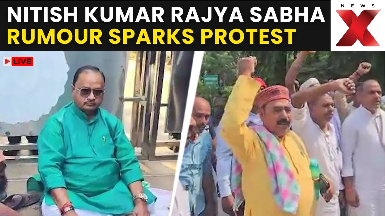 Bihar Politics LIVE: Supporters Protest Outside Nitish Kumar&rsquo;s Residence Over Rajya Sabha Buzz