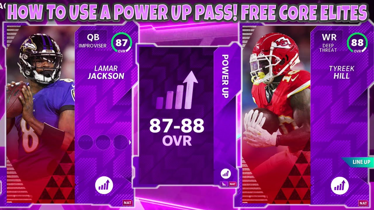 HOW TO USE A POWER UP PASS! GET FREE CORE ELITES! HOW TO POWER UP PLAYERS! MADDEN 21 ULTIMATE TEAM