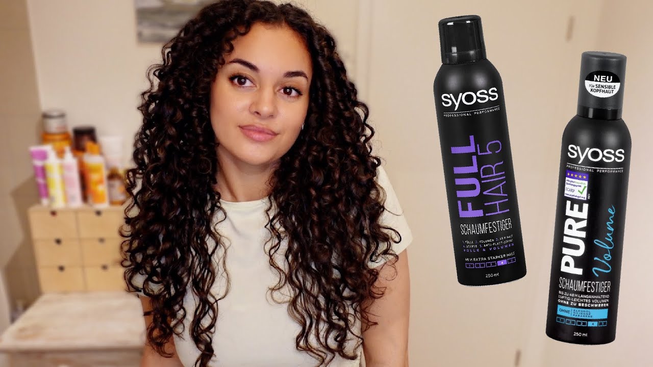 SCHAUMFESTIGER-VERGLEICH AN LOCKEN✨SYOSS FULL HAIR 5 vs SYOSS PURE VOLUME IM TEST| IamAniva
