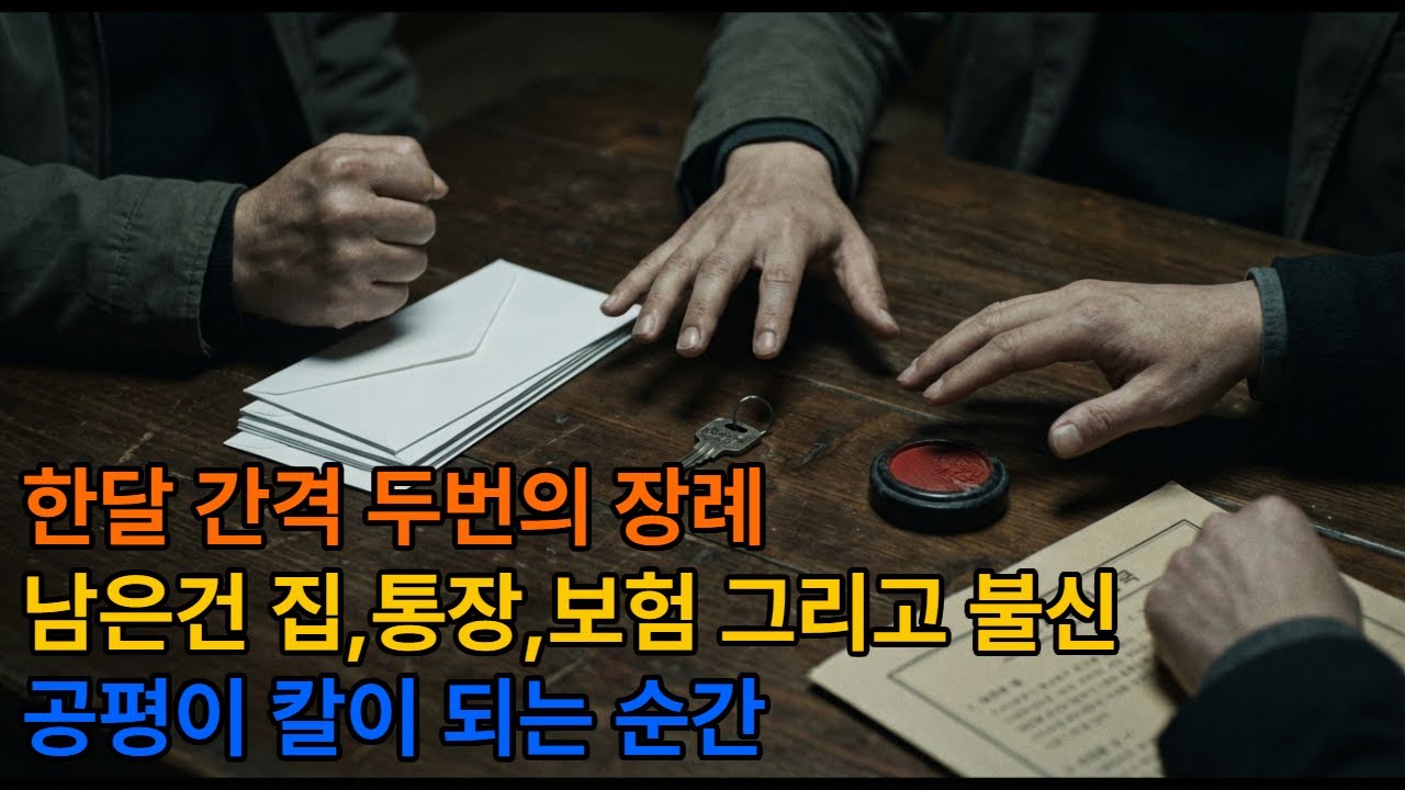 부모님 장례 두 번 치르고… 형제 전쟁이 시작됐다 (조의금·집·보험 수익자)