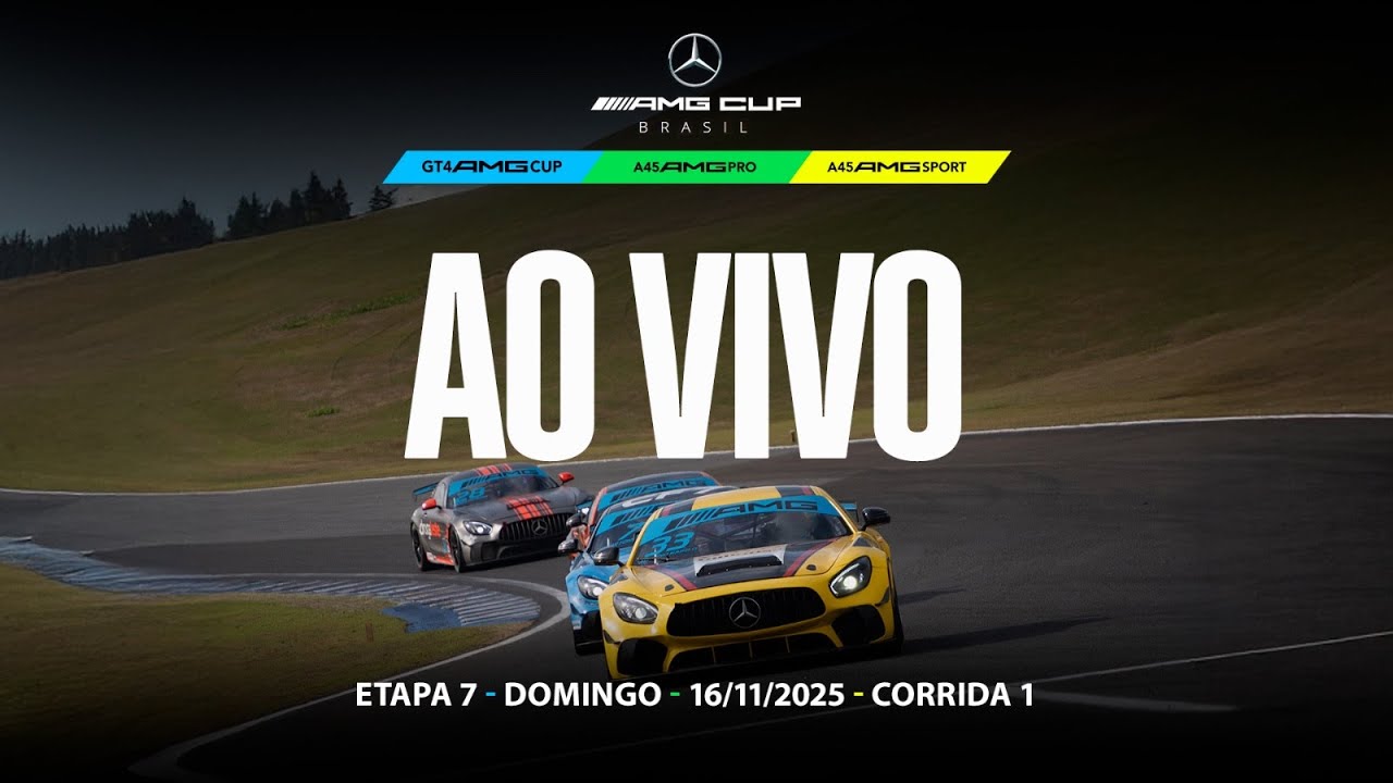 🔴 AMG CUP BRASIL | Corridas 1 | 7&ordf; Etapa 2025 | Velocitta (SP) | Ao Vivo