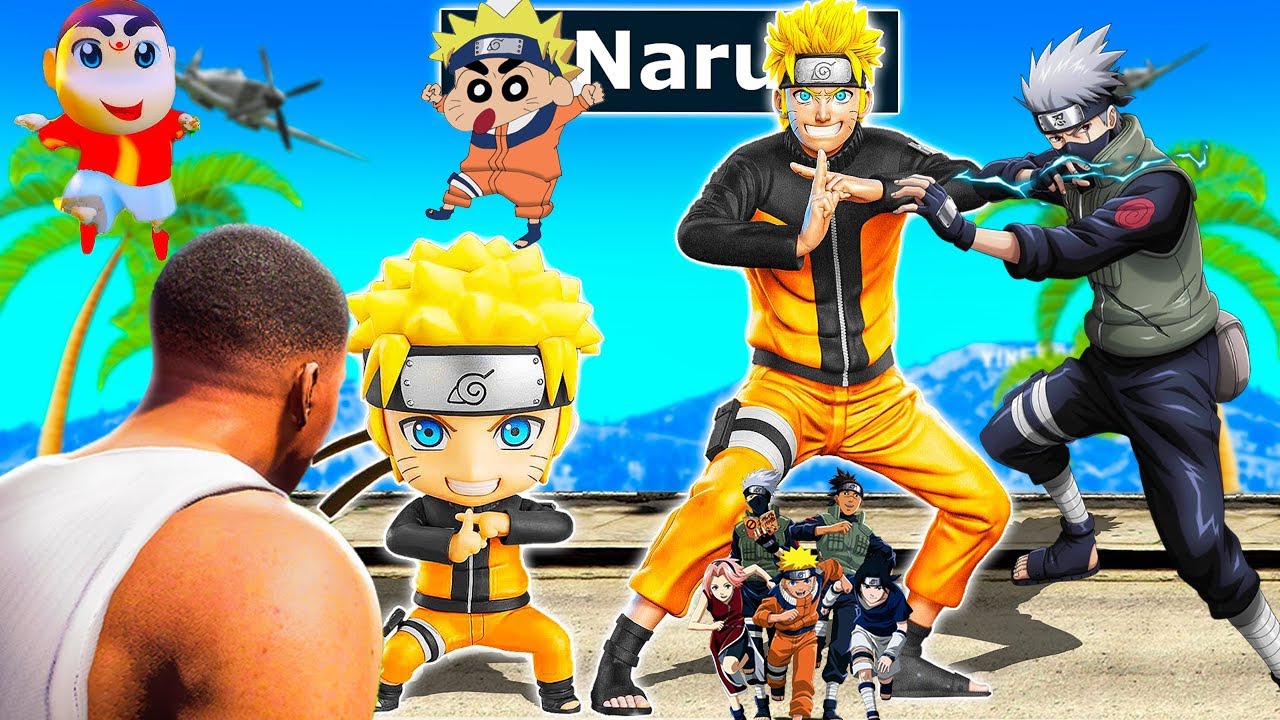 GTA 5 - SHINCHAN JOIN NARUTO SCHOOL KAKASHI NINJA (MALAYALAM)