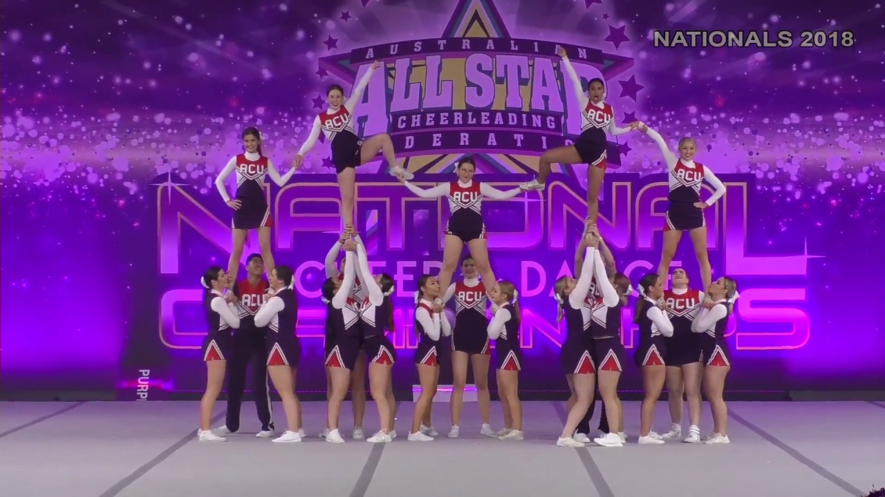 ❤💜 CHEER NATIONALS!!! CO-ED UNIVERSITY LEVEL 2 | ACU UNI CHEERLEADING TEAM AT AASCF 2018!! 💜❤