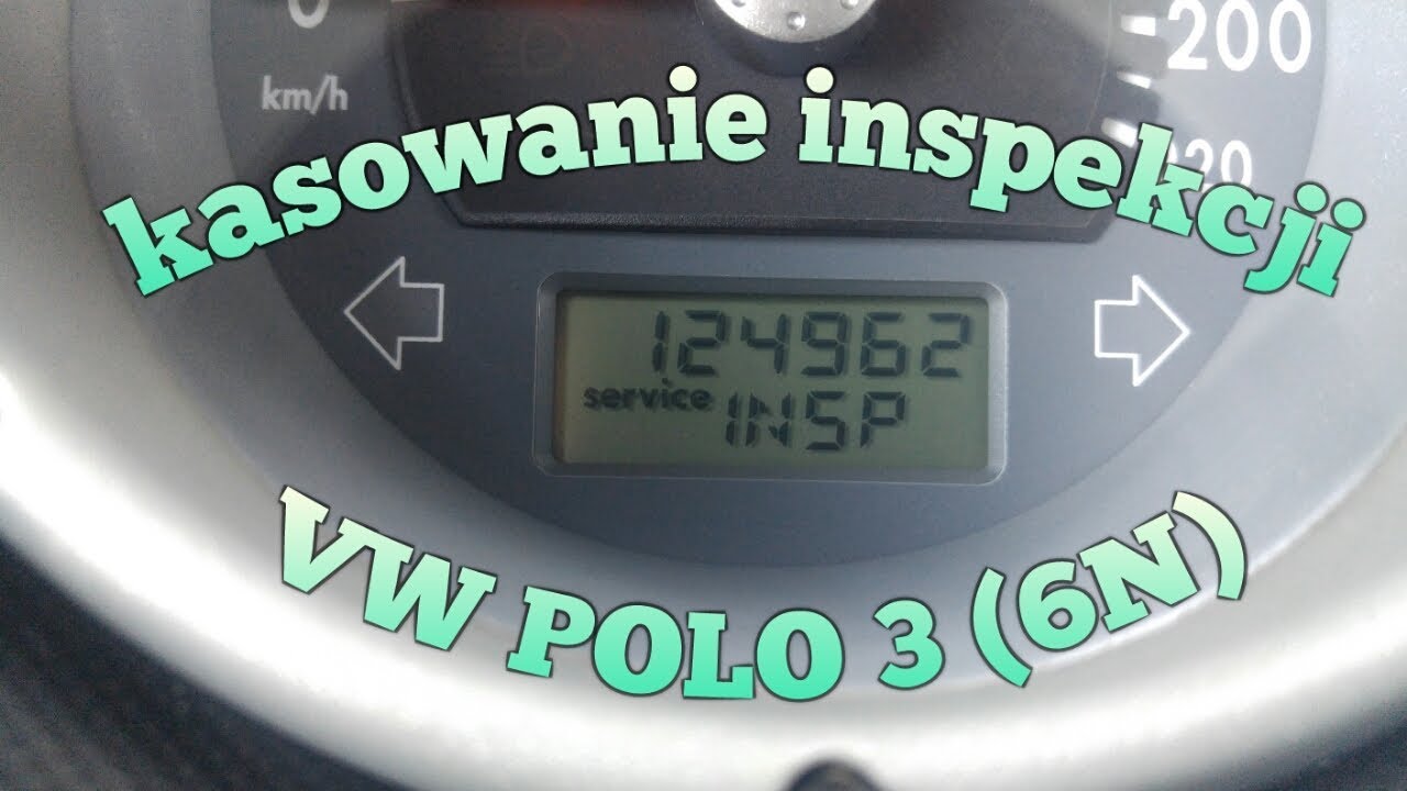 jak skasować service (inspekcję) vw polo 3