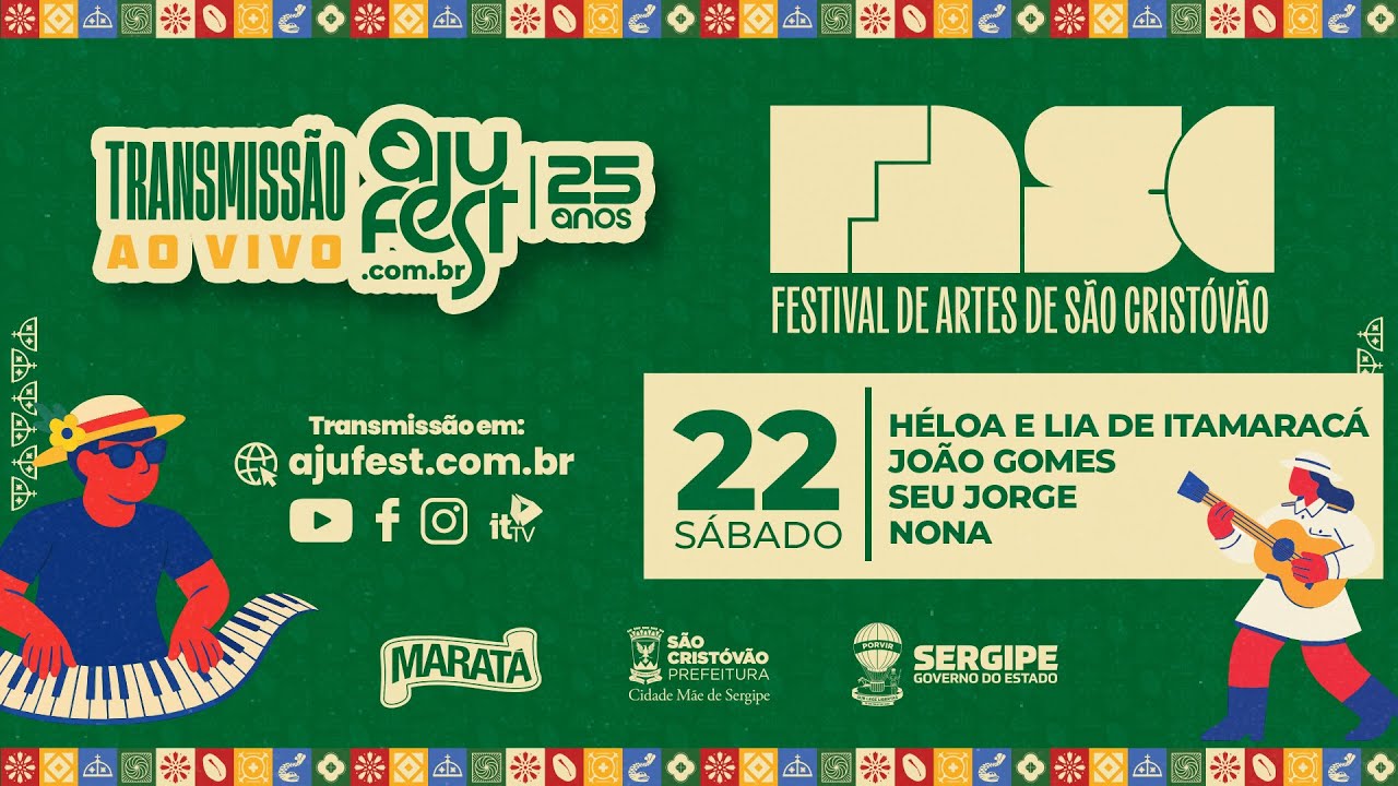 FASC 2025 AO VIVO: João Gomes, Nona e Héloa e Lia de Itamaracá - Sábado- 22/11