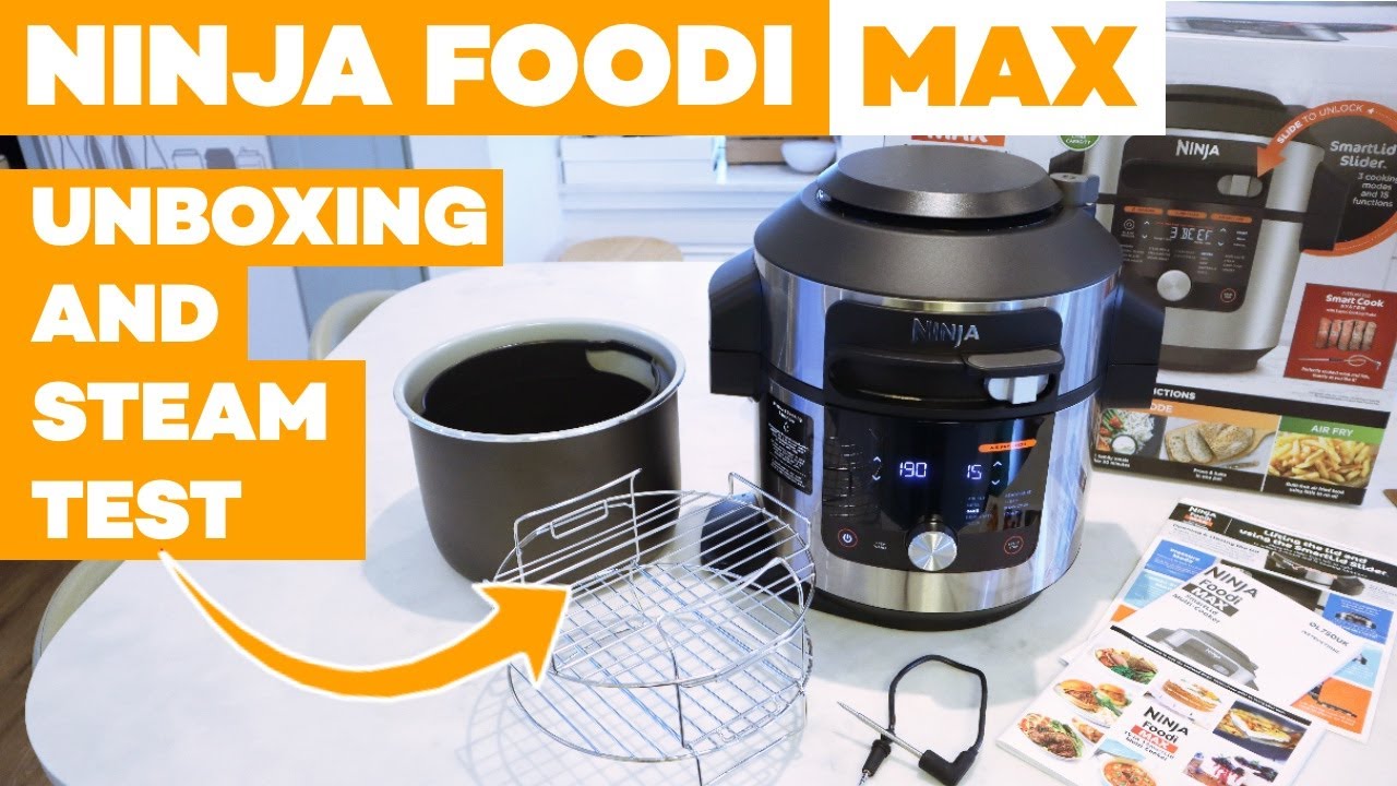 Ninja Foodi Max SmartLid Pressure Cooker 15-In-1 Unboxing & Steam Test OL750UK