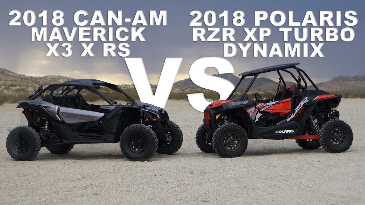 2018 Polaris RZR XP Turbo Dynamix против Can Am Maverick X3 X RS