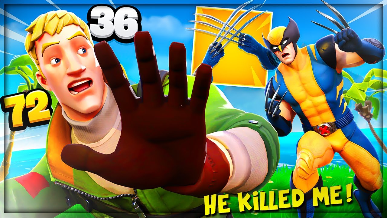 STEALING *NEW* WOLVERINE CLAWS FROM ANGRY NOOB IN FORTNITE! (Fortnite Wolverine Boss Trolling)