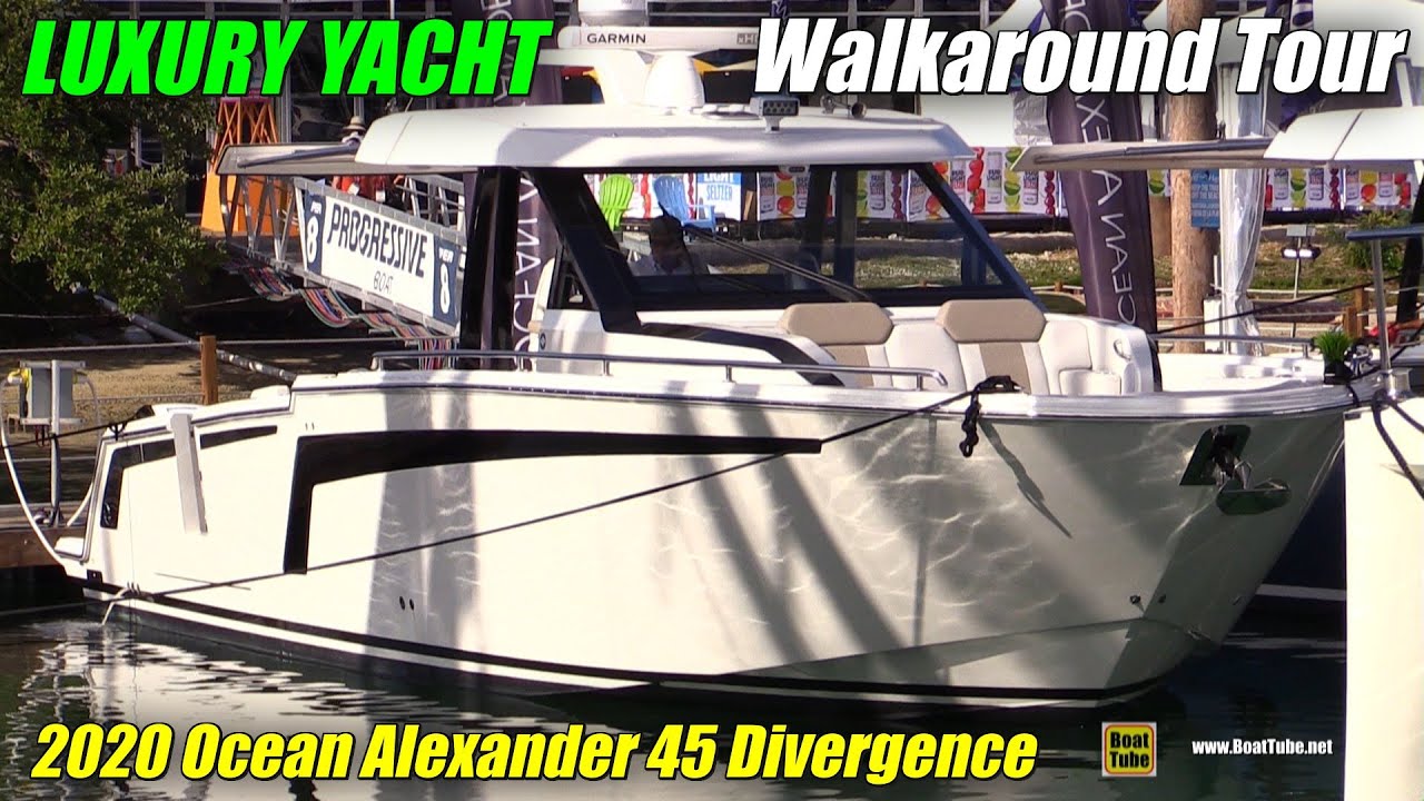 2020 Ocean Alexander 45 Divergence Motor Yacht - Walkaround Tour - 2020 Miami Boat Show