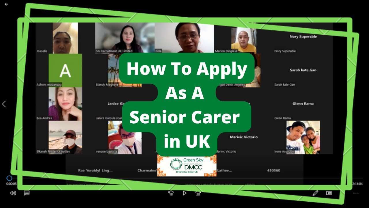 How to Apply as a Senior Carer in UK?