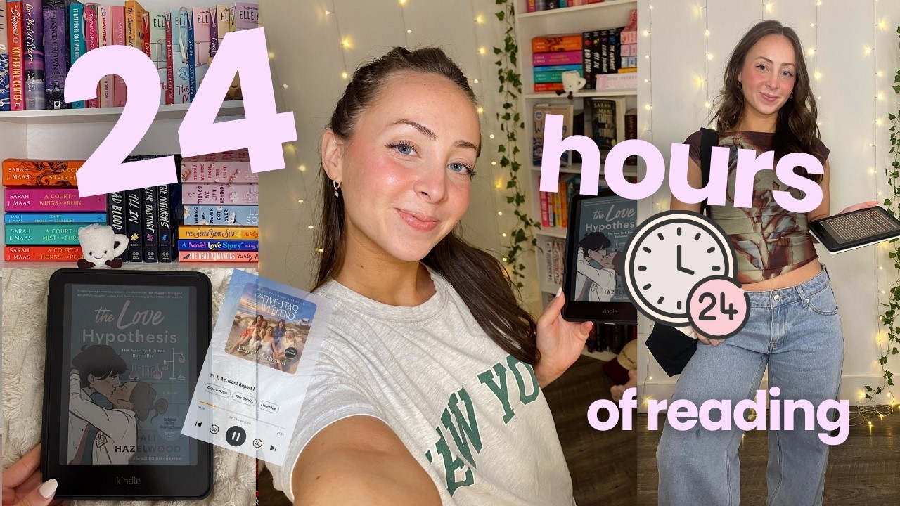 читаю книги из летнего списка по настроению 24 часа !! 🤍📖 24-часовой книжный челлендж