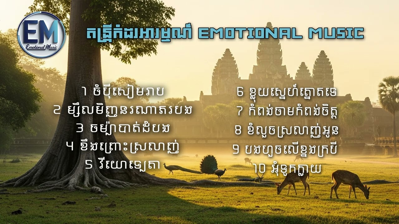 ( តន្ត្រីកំដរអារម្មណ៍ - Emotional Music ) 10 បទ ពីរោះៗ