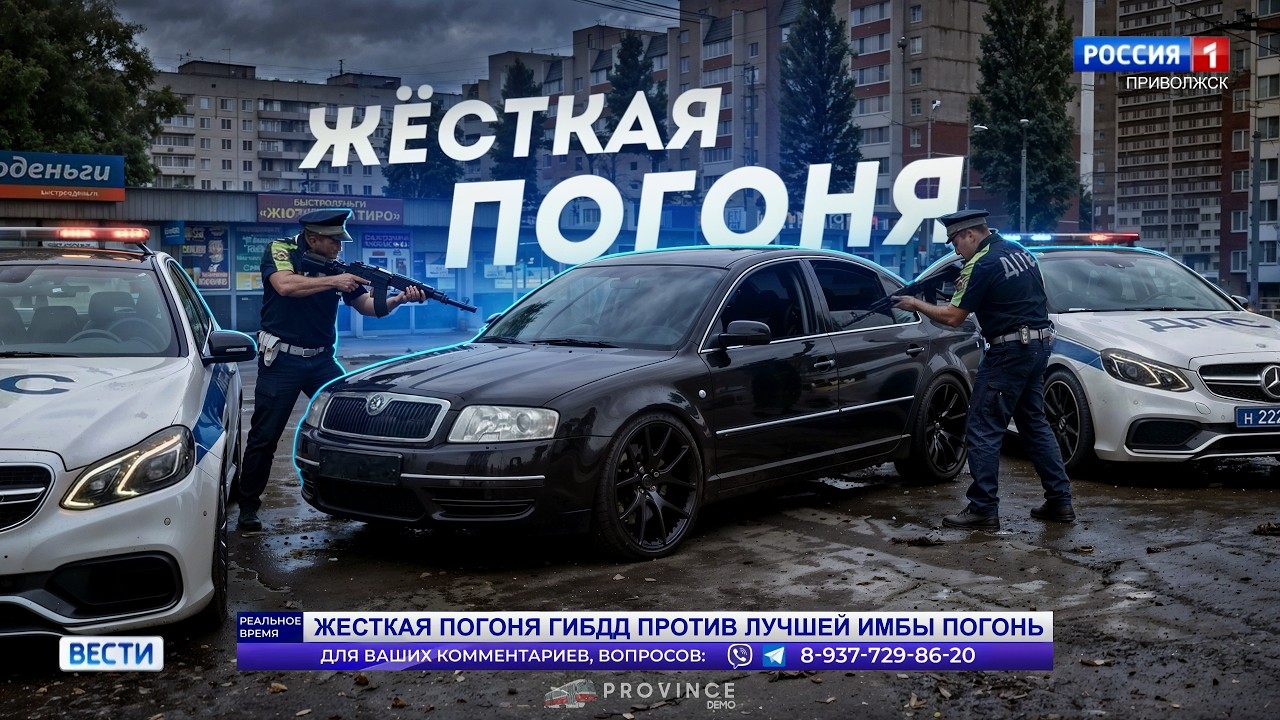 😱ИМБА ПОГОНЬ ПРОТИВ ГИБДД... ЖЕСТКАЯ ПОГОНЯ! (MTA Province)