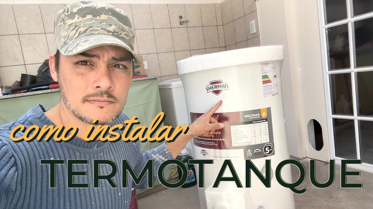 Como colocar un termotanque multigas