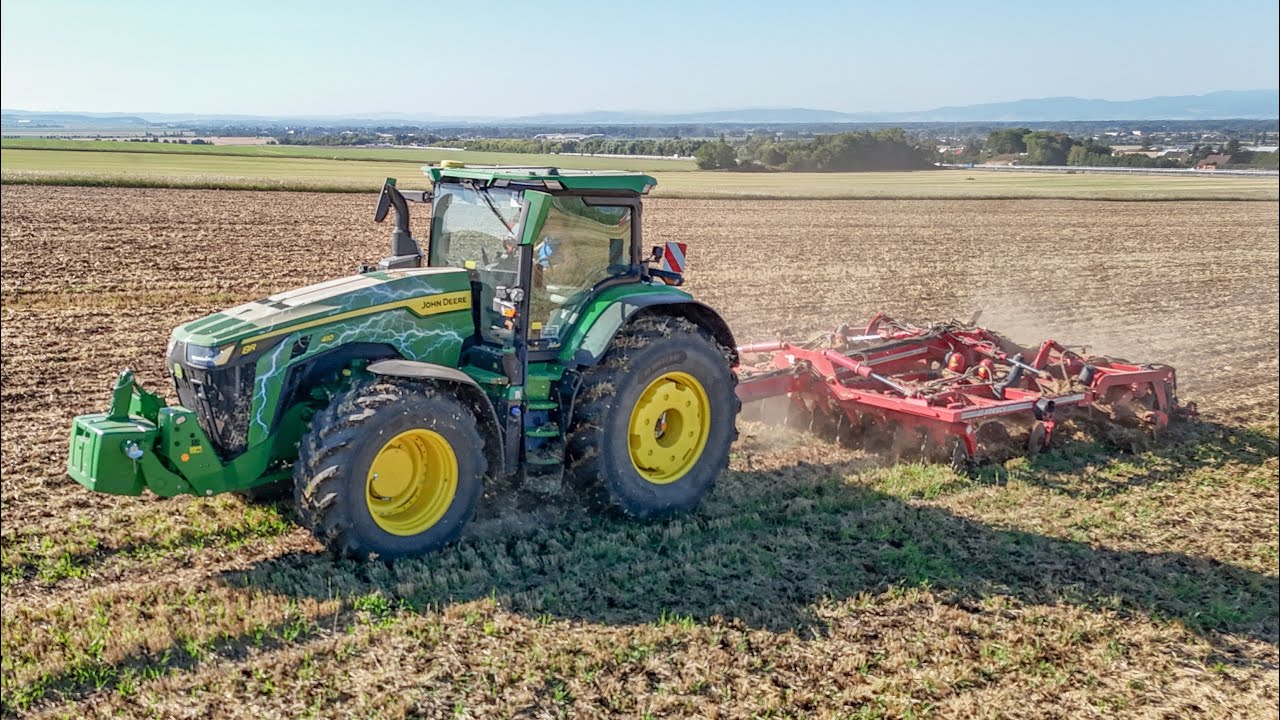 Nový John Deere 8R 410 eAutoPowr |Hloubkové zpracovaní půdy 2025 |Horsch Tiger 4 MT