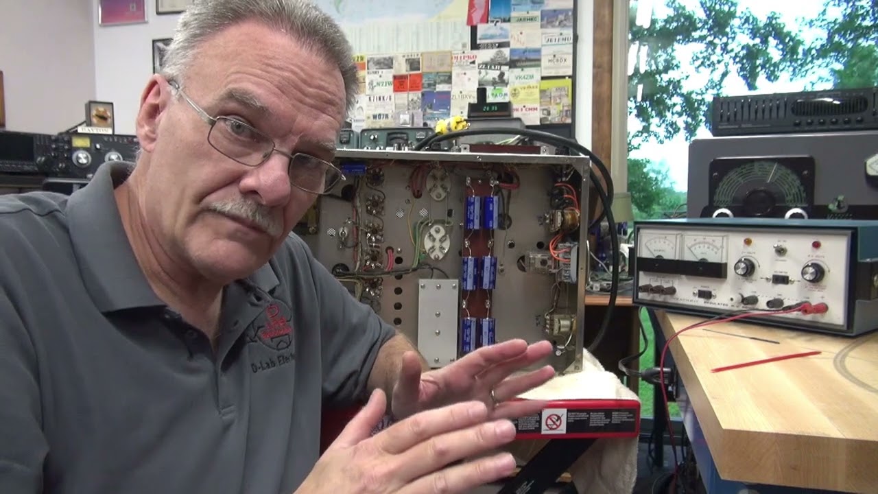 How to install and test time delay circuit EF Johnson 500 tube Ham Radio Transmitter RY302 Procedure