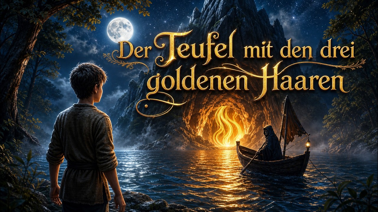 😈✨ Der Teufel mit den drei goldenen Haaren – | Märchen für Kinder | Gute Nacht Geschichte