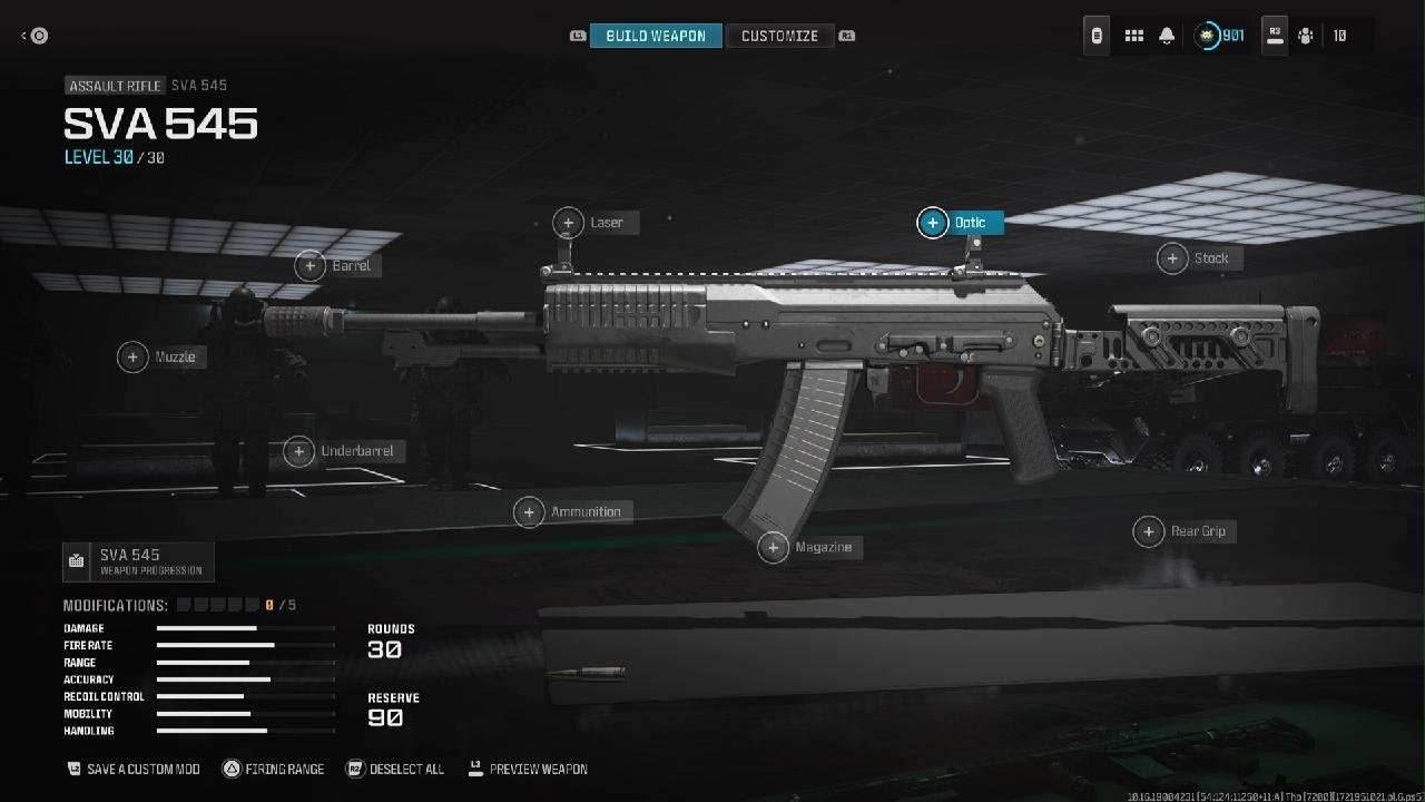 Call of Duty - MW3 - All Assault Rifle Attachments ~ SVA 545