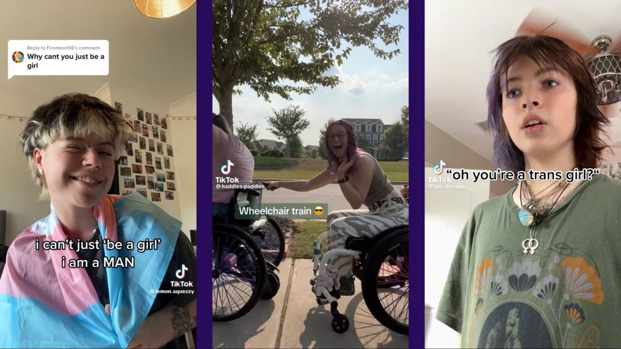 tiktoks to watch to escape the hate in the world (trans, disability, alt fashion etc)