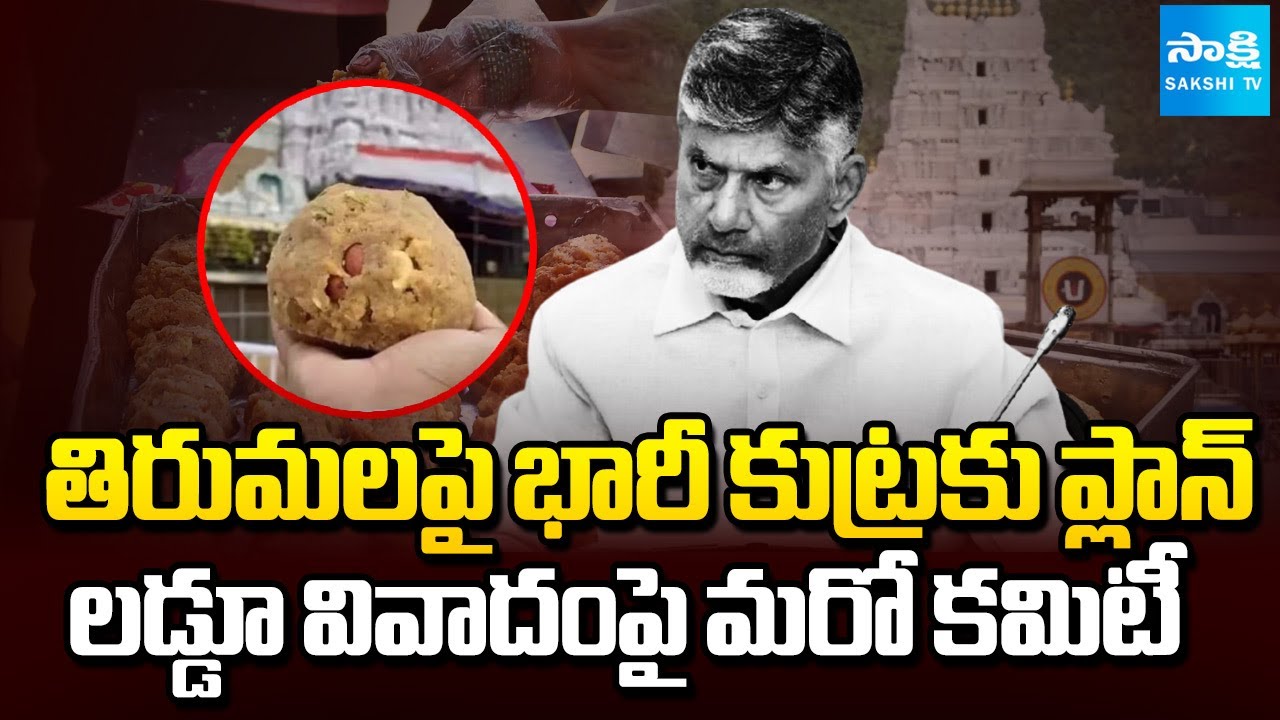 తిరుమలపై భారీ కుట్ర | Chandrababu Planning to Form Another committee on Tirumala Laddu | Sakshi TV