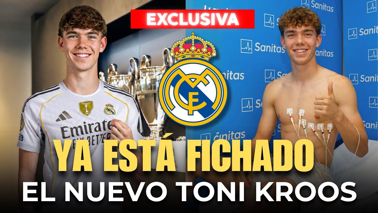 🚨 &iexcl;BOMBAZO URGENTE! &iexcl;El REAL MADRID YA TIENE AL NUEVO KROOS! &iexcl;SORPRESA TOTAL! (FICHAJES HOY) 🔥