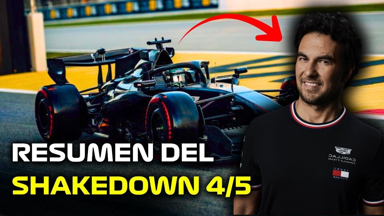 RESUMEN DEL SHAKEDOWN F1 | Russell domina, Aston Martin aparece y Checo Pérez enciende a México