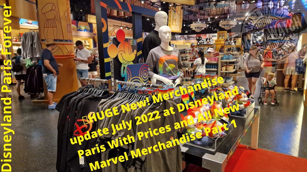 🛍HUGE New Merchandise update July 2022 at Disneyland Paris, with Prices and New Marvel Merchandise
