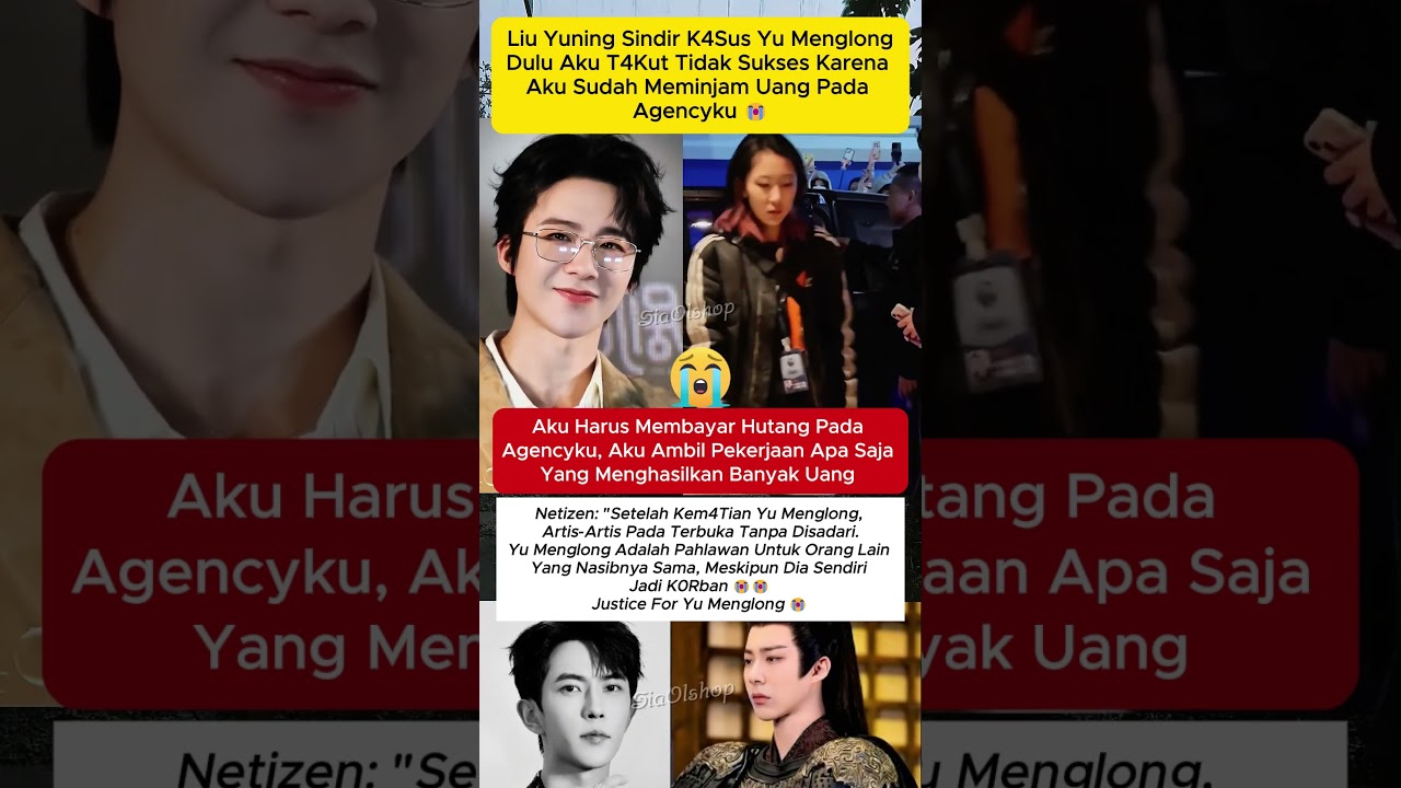 Liu Yuning Aku Ambil Banyak Pekerjaan yang menghasilkan Uang 