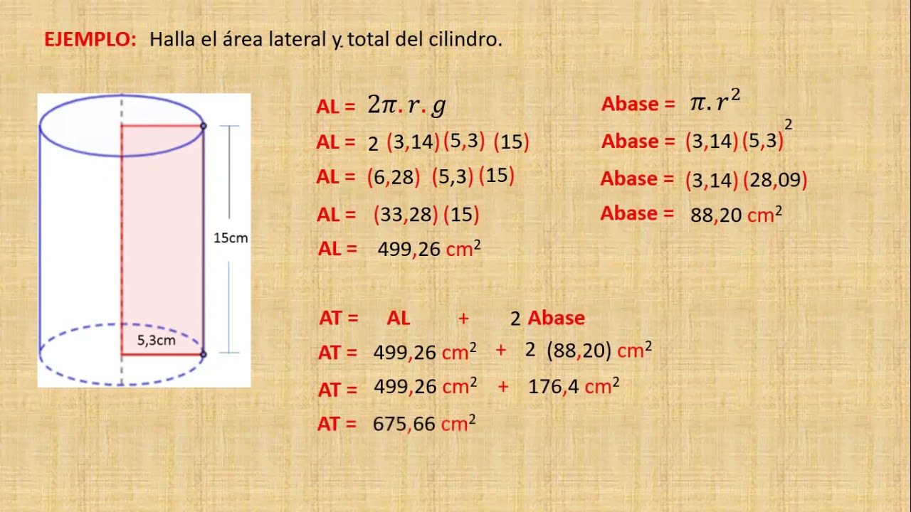 LOS CUERPOS REDONDOS AREA LATERAL Y TOTAL