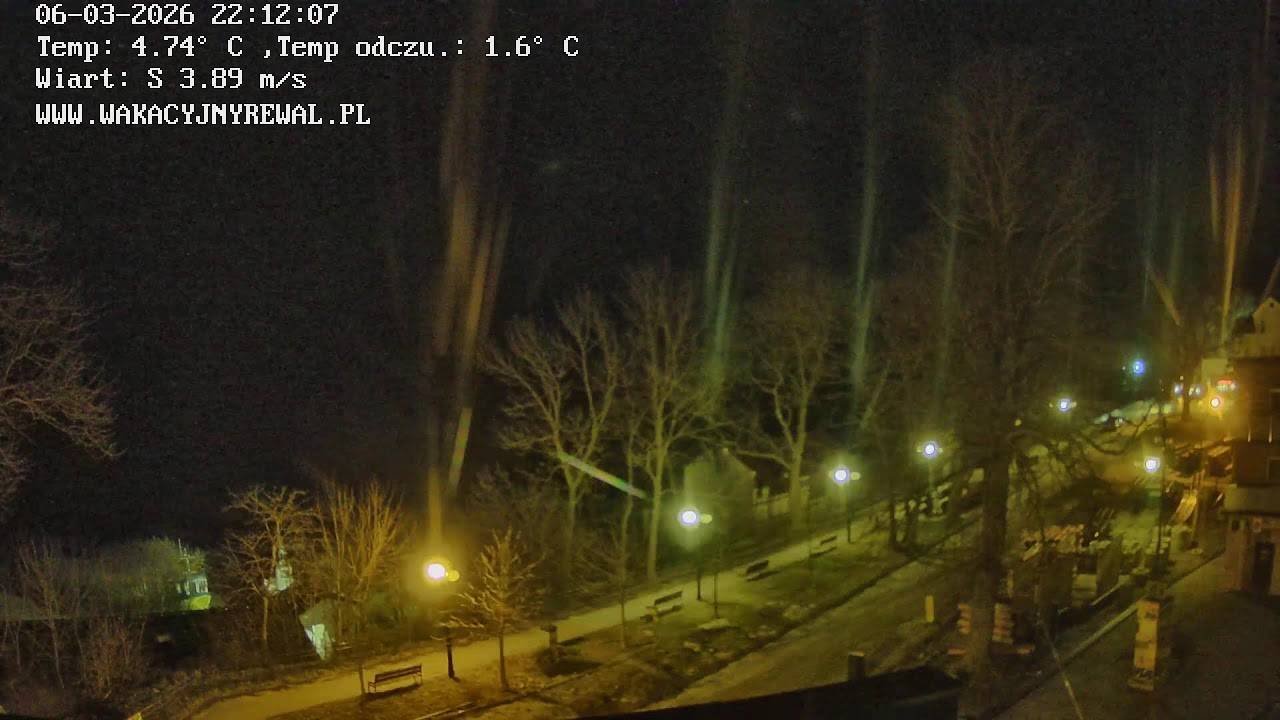 Widok na plażę i morze w Rewalu