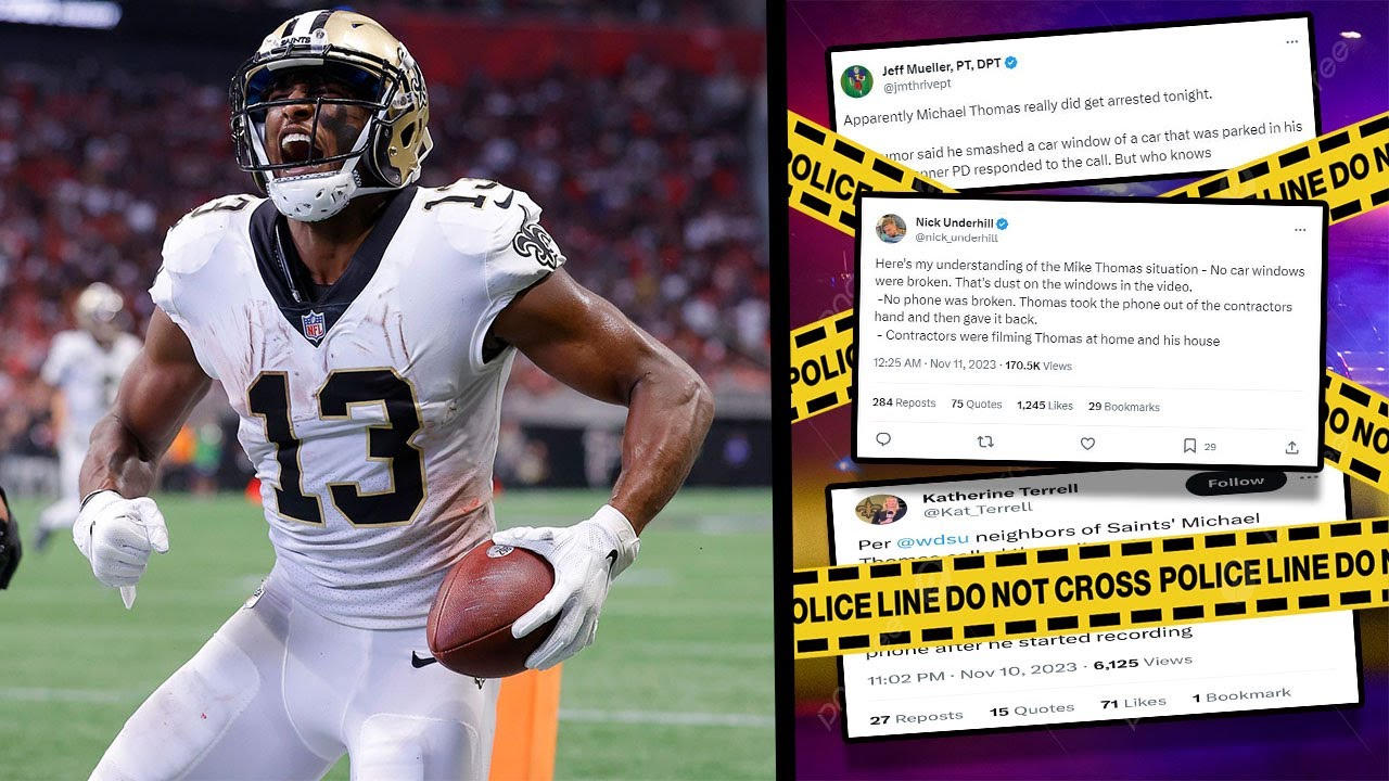 BREAKING: Michael Thomas Arrested for Altercation in Kenner | | New Orleans Football Reaction Video