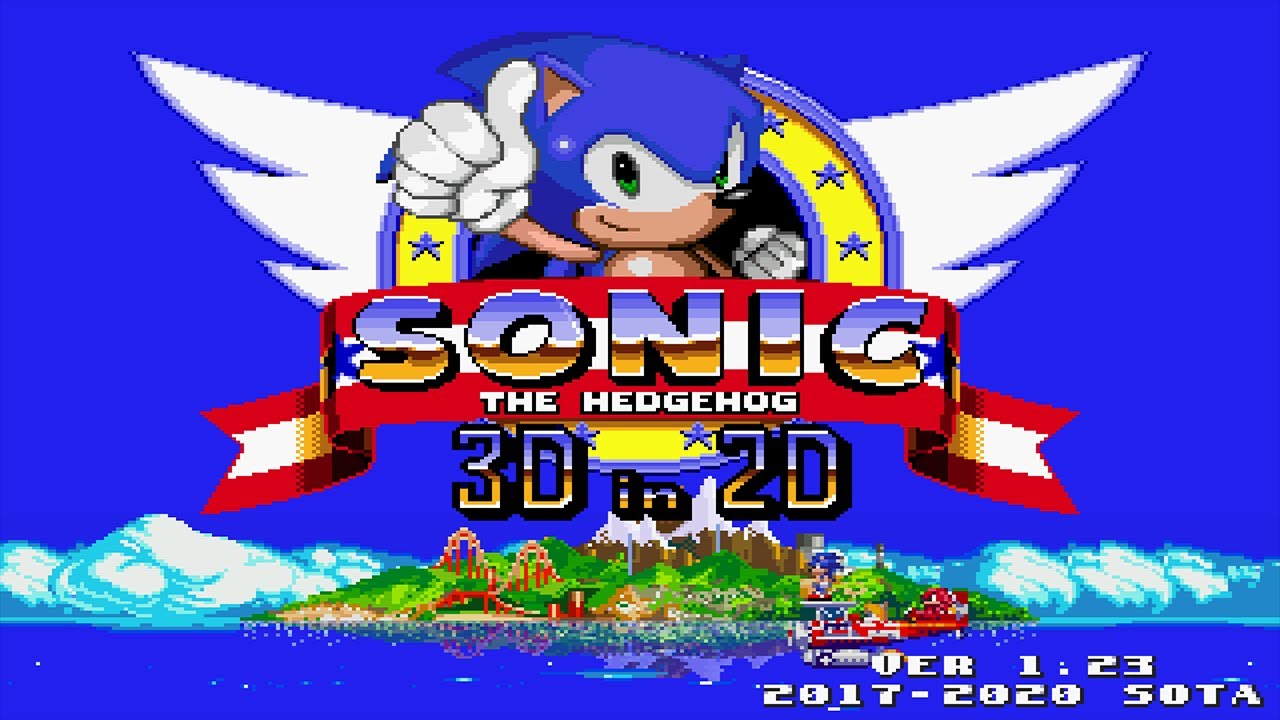 Sonic 3D in 2D (v1.23) :: New Game Plus Full Playthrough (1080p/60fps)