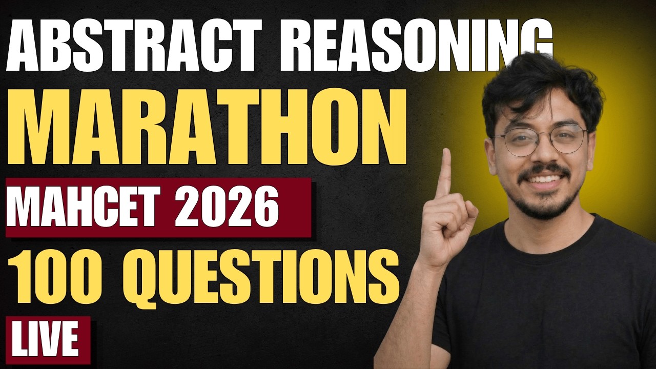 Abstract Reasoning Practice MAHCET 2026 | Abstract Reasoning Revision