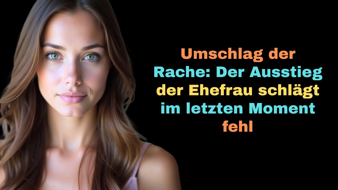 Umschlag der Rache: Der Ausstieg der Ehefrau schl&auml;gt im letzten Moment fehl