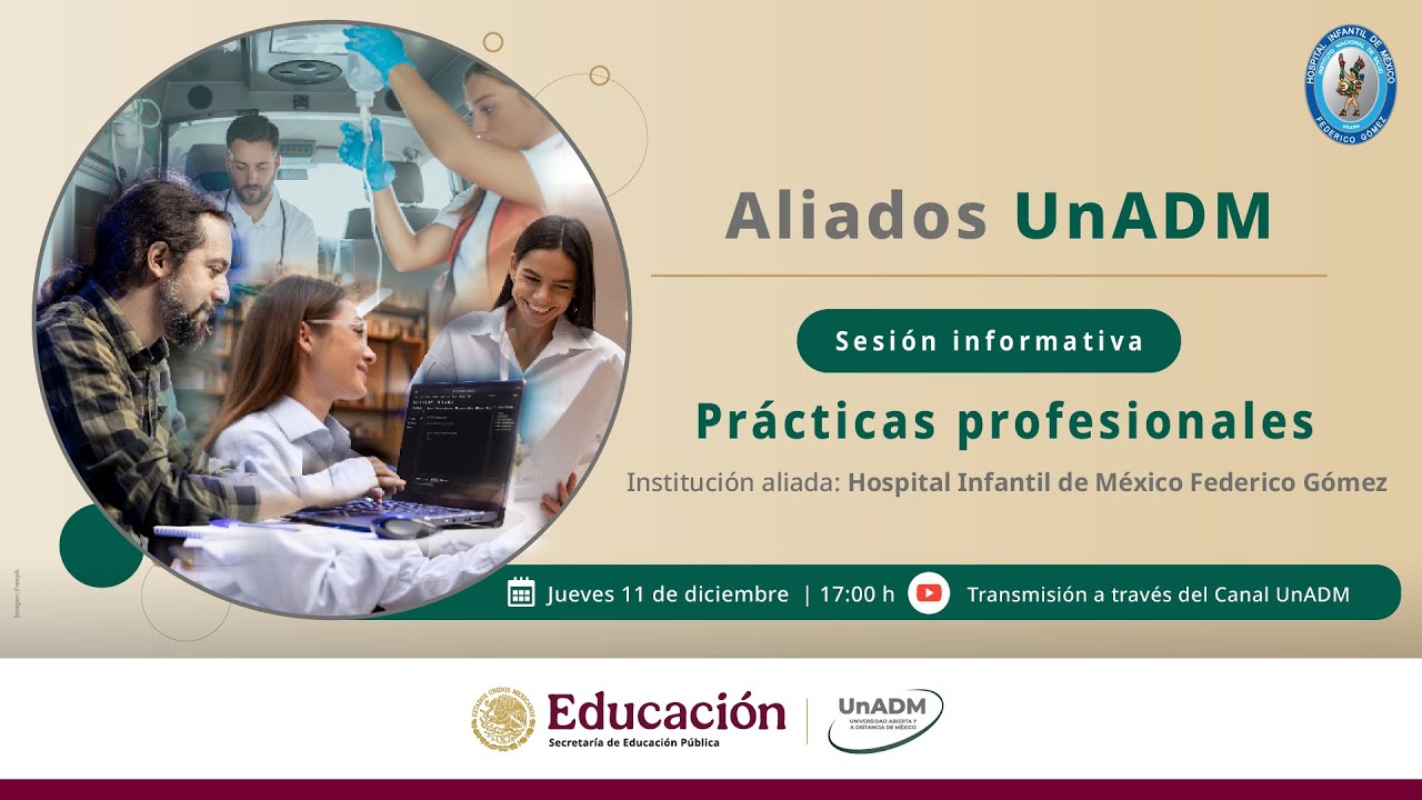 Sesión Informativa Aliados UnADM-Hospital Infantil de México Federico Gómez (HIMFG)