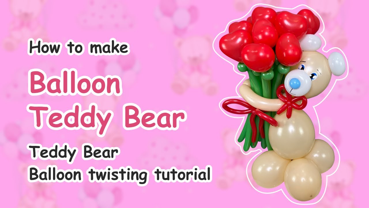 How to make Balloon Teddy Bear | Teddy Bear Balloon twisting tutorial 🐻