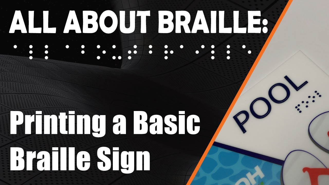 How to create a basic braille sign on Flexi 19