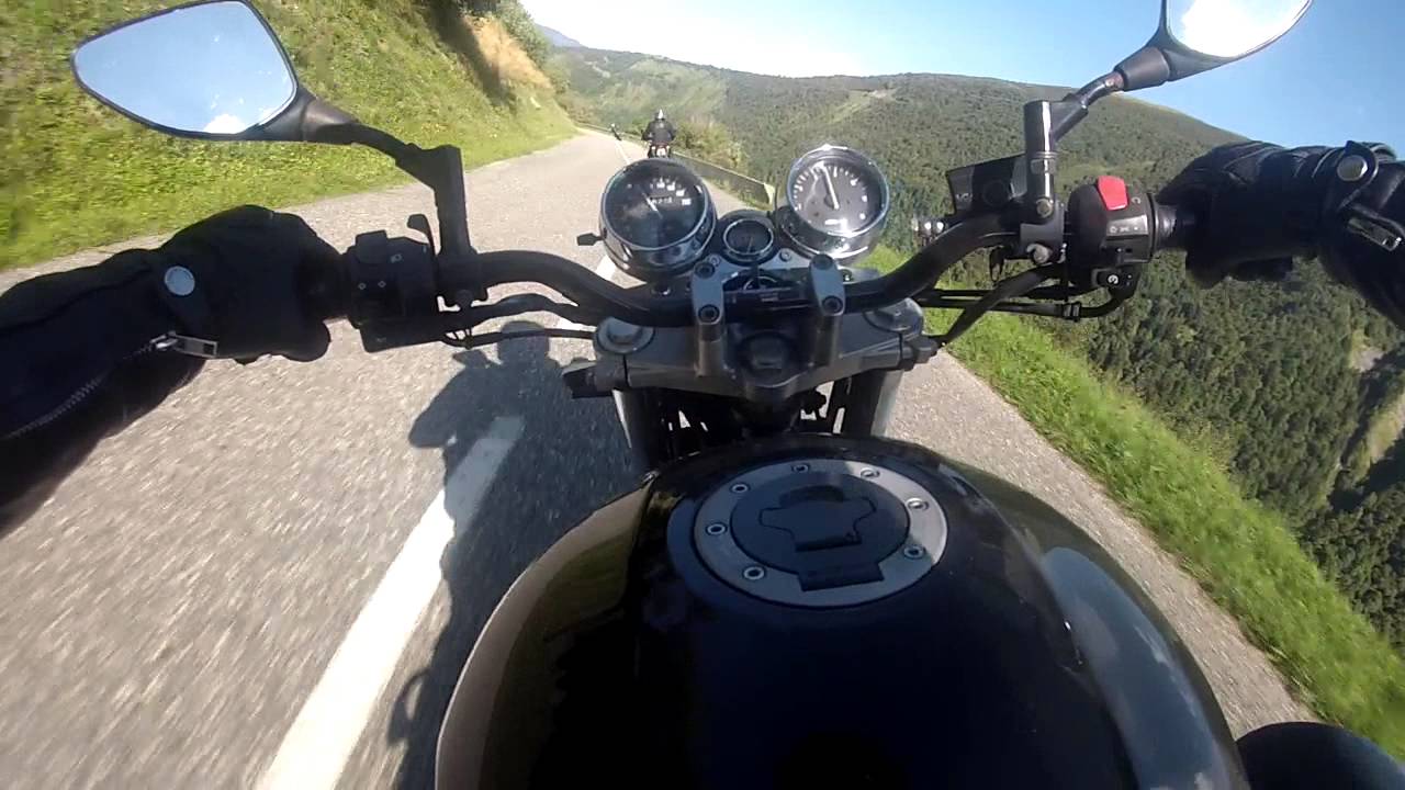GoPro Montée/descente du col de la Madeleine - Alpes - Suzuki GSX Inazuma 750