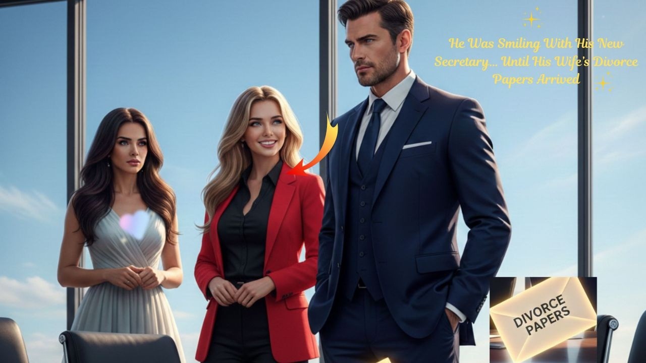 He Was Smiling With His New Secretary… Until His Wife’s Divorce Papers Arrived..