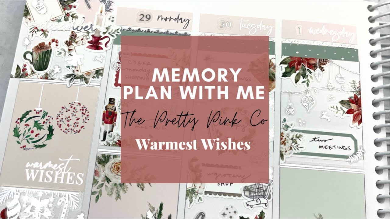 First Christmas spread of 2021! | Plan with Me | The Pretty Pink Co.