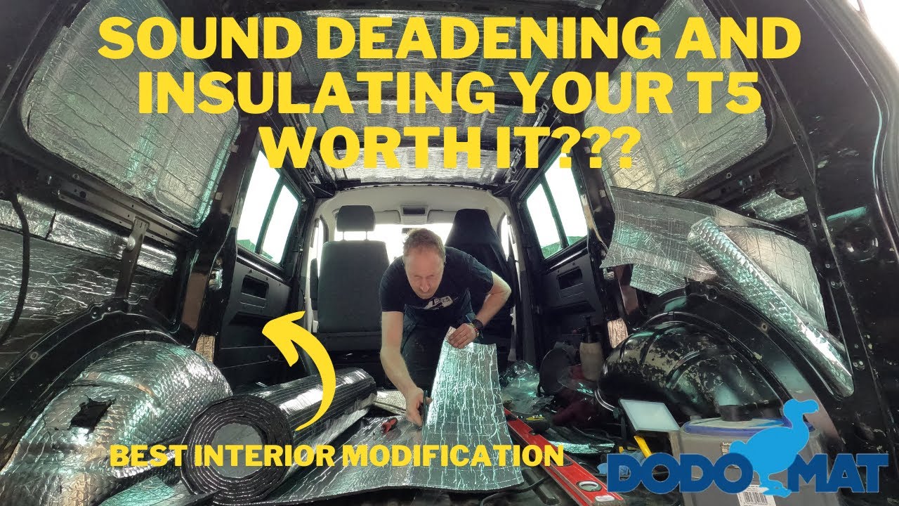 VW Transporter T5 - Sound deadening and insulation in the VAN! DODO MAT
