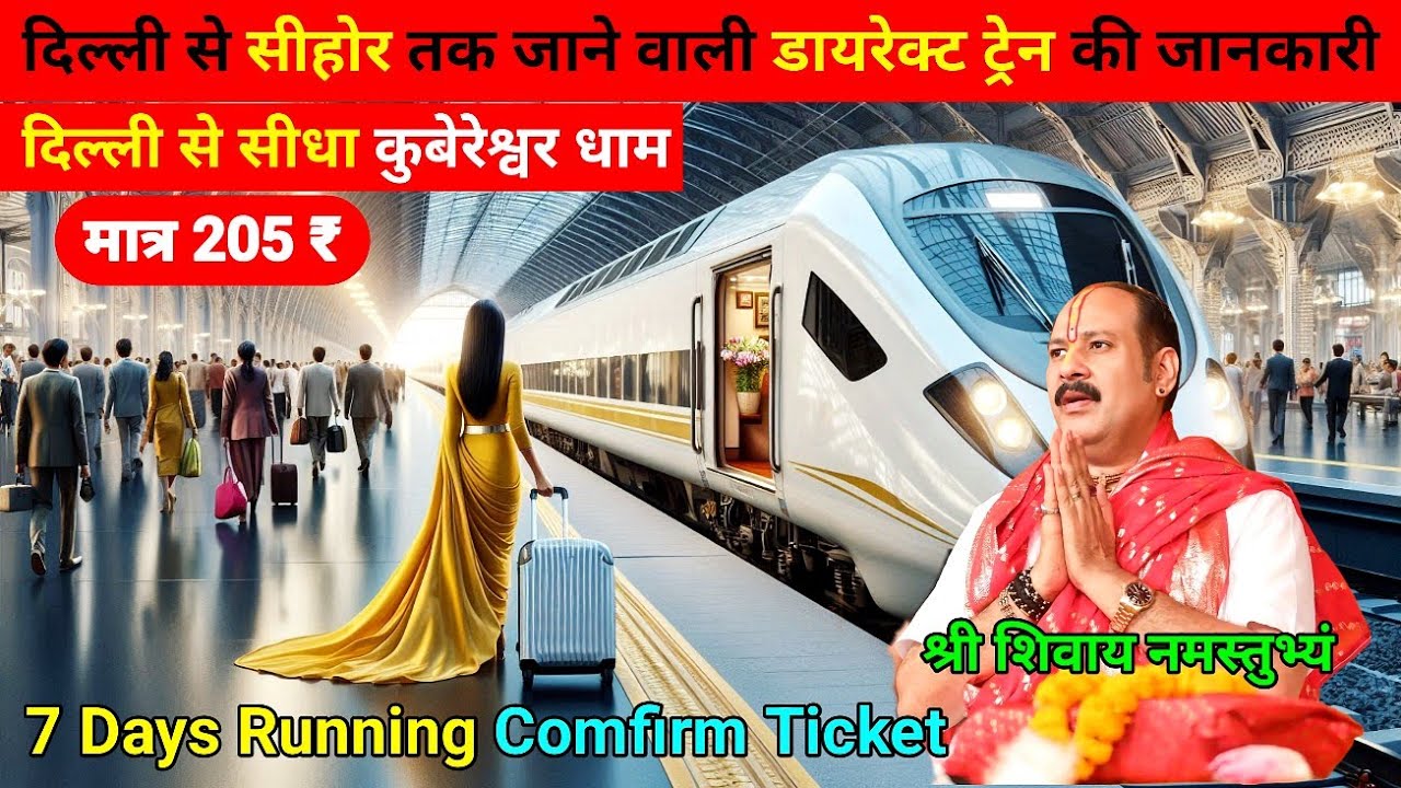 दिल्ली से सीहोर तक चलने वाली शानदार ट्रेन की जानकारी, Best Train From Delhi To Sehore