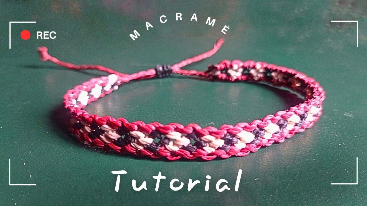DIY✨ TUTORIAL PULSERA de hilo  FÁCIL #macrame
